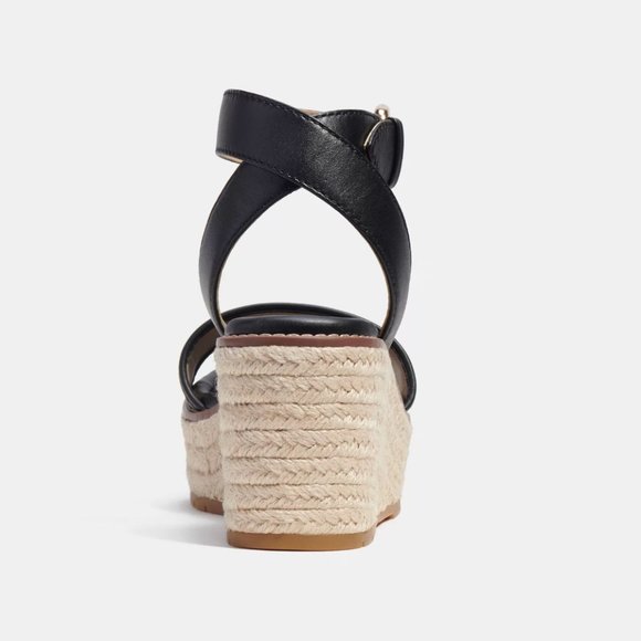 NIB - COACH Korey Espadrille In Signature Jacquard Sandal - size 7 US - Picture 4 of 10